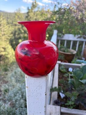 Red Hand Blown Murano Glass